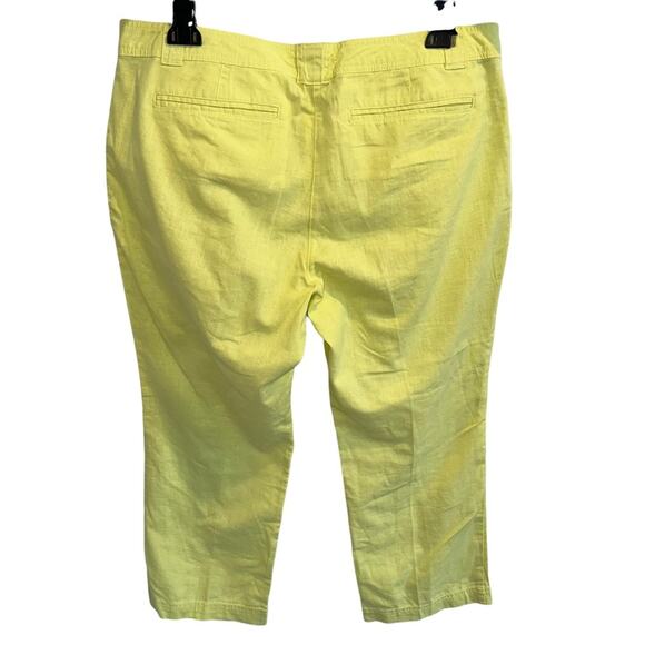 NWT New York & Co Linen Capri Pants Size 14 - Picture 3 of 10